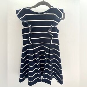 Polo Ralph Lauren Girls Navy & White Stripped Dress 4